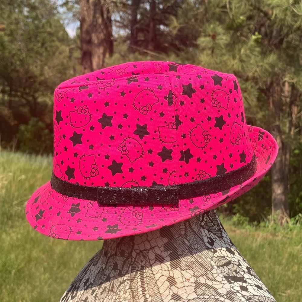 Hello Kitty Bright Pink Fedora